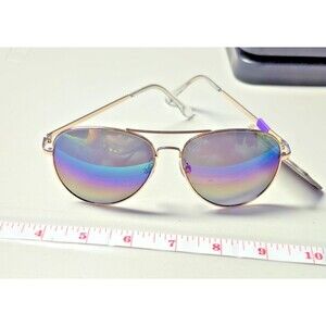 Foster Grant Dolly Rainbow Sunglasses Lens  Gold Wire, 100% UVA-UVB Protection